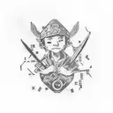 Peter Pan + Netherlands + Hip-Hop + mathematics tattoo design idea