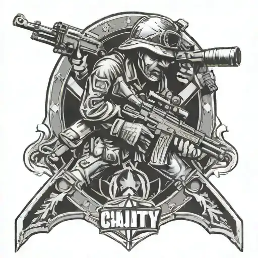 call of duty world at war   tattoo design idea