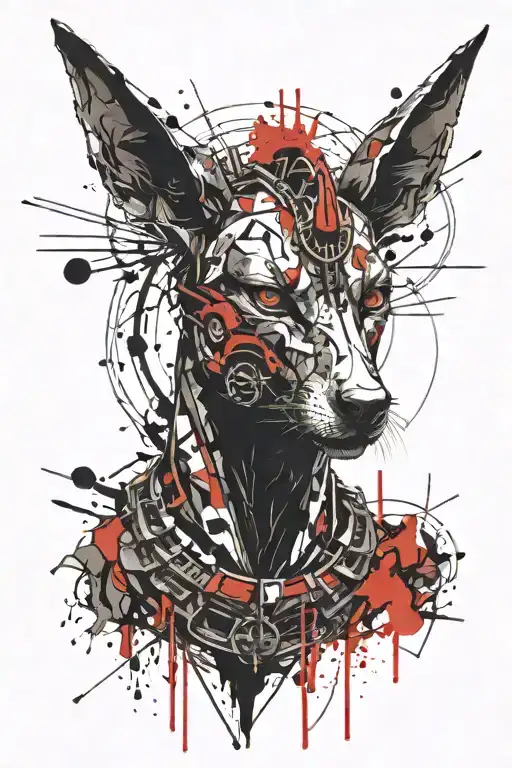anubis tattoo design idea