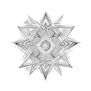 Star tattoo design idea