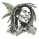 bob marley inspired without tattoo design idea