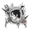 tattoo of memorable movie scenes tattoo design idea