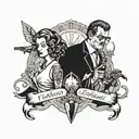 tattoo of memorable movie scenes tattoo design idea