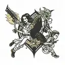 tattoo of memorable movie scenes tattoo design idea