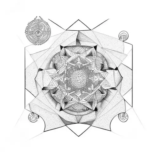 four pillars of stoicism tattoo design idea