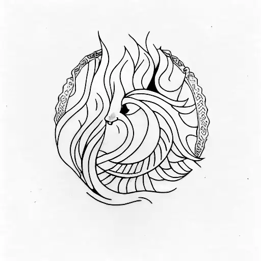  fire water earth air tattoo design idea