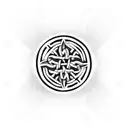 ukrainian folk pattern and celtic pattern tattoo design idea