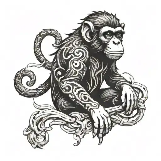 monkey island tattoo tattoo design idea