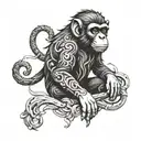 monkey island tattoo tattoo design idea