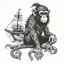 monkey island tattoo tattoo design idea