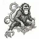 monkey island tattoo tattoo design idea
