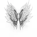 shoes wit wings tattoo design idea