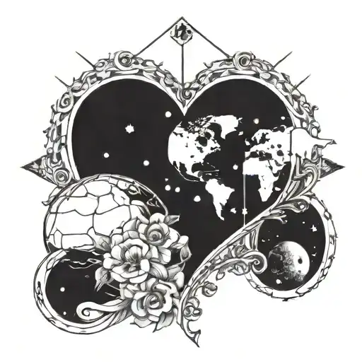i saw the universe in your heart wish i told you this before it got to dark tattoo design idea
