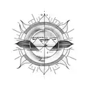 Sun and Moon tattoo design idea