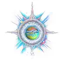 sonne tattoo design idea