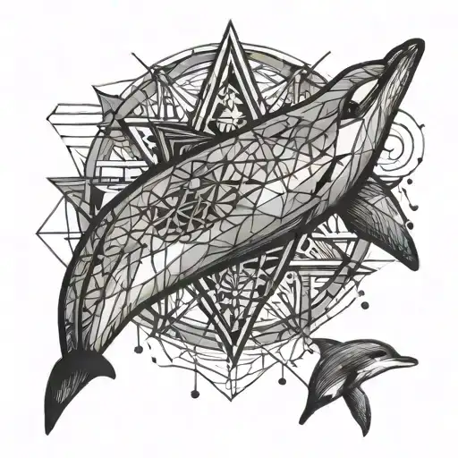 dolphin tattoo design idea