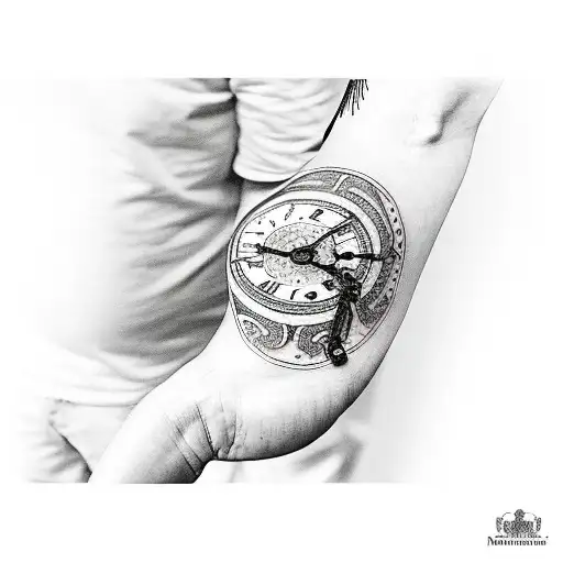 37+ Unique Grandfather Clock Tattoos
