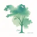 ancient winding tree on right forearm that includes the names Sage Logan Annabelle Bailey color Incorporated to the tree tattoo design idea