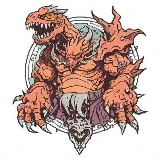 dnd monster tattoo design idea