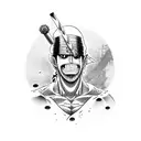 Roronoa zoro one piece hyper realistic  tattoo design idea