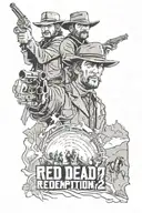 red dead redemption 2 tattoo design idea