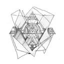 3 triangles. inside one of the first one India, the second one Portugal and 3 one belgium  tattoo design idea