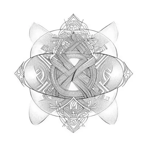 cooper parker Jada intwined with infinity symbol tattoo design idea