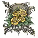 This too shall pass written tattoo design idea