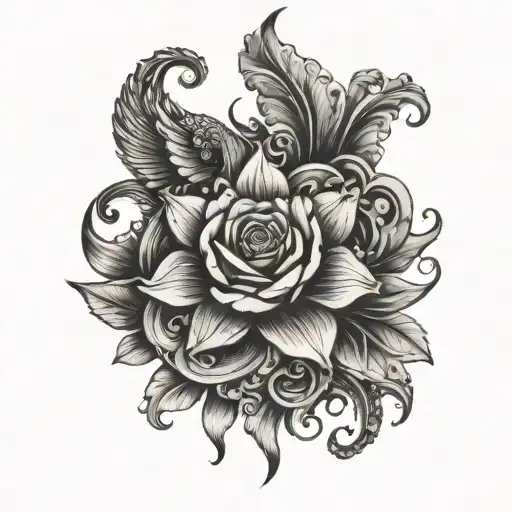 mind body soul tattoo design idea