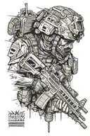 Simon Riley from call of duty modern warfare 2 (2021) tattoo design idea