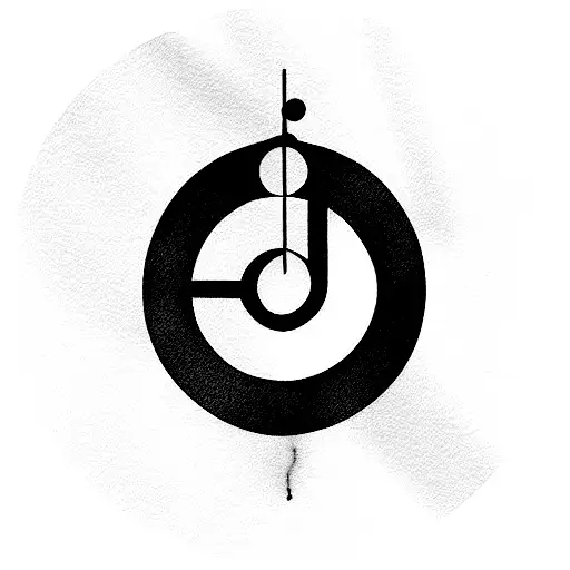 symbol referring to being present as presented in song blood bank by bon iver tattoo design idea