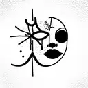 being present in relationship as represented in blood bank by bon iver tattoo design idea