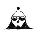 hippie life tattoo design idea