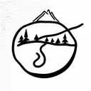 hippie life tattoo design idea