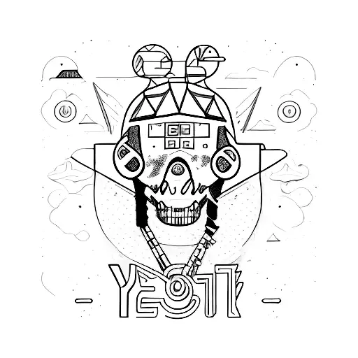 Yeat's newest album named 2093  tattoo design idea