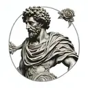 Marcus Aurelius Statue tattoo design idea