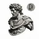Marcus Aurelius Statue tattoo design idea