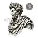 Marcus Aurelius Statue tattoo design idea