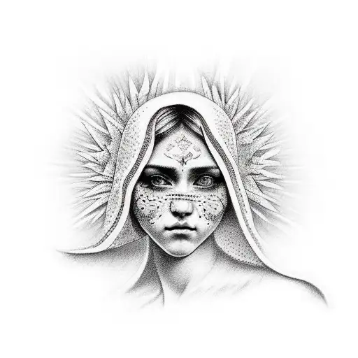 Virgen Maria  tattoo design idea