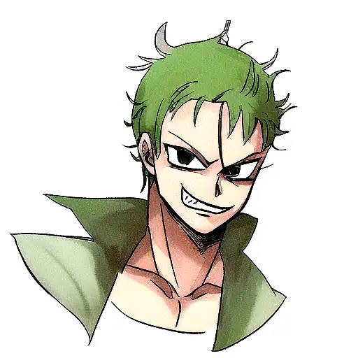 Zoro com asta tattoo design idea