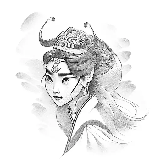 Mulan  tattoo design idea