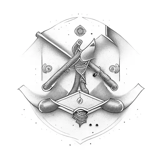 spud wrench with a scroll in the middle saying “11/28/84” under it says “dywaine symes” tattoo design idea