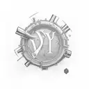spud wrench with a scroll in the middle saying “11/28/84” under it says “dywaine symes” tattoo design idea