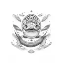 trout tattoo design idea