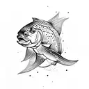 trout tattoo design idea