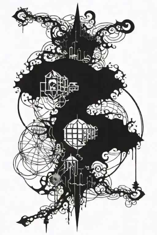 trap tattoo design idea