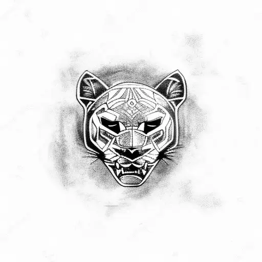 Awesome Black Tribal Panther Tattoo Design - Tribal Panther Tattoo PNG  Transparent With Clear Background ID 205580 | TOPpng