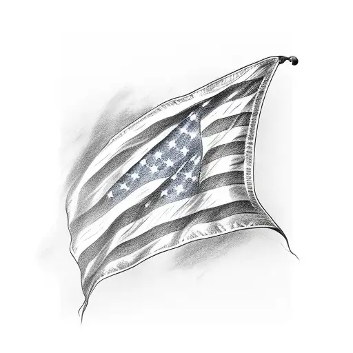 American eagle with music notes  American flag tattoo design idea
