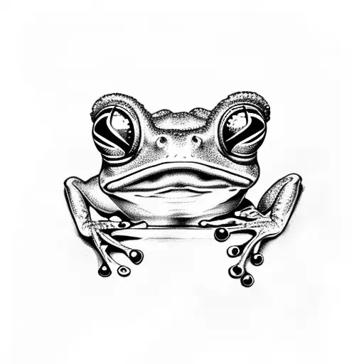 a frog that looks like elvis presley tattoo design idea