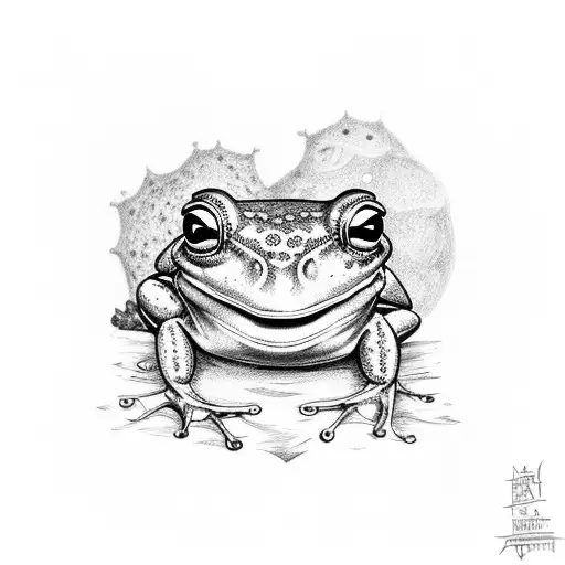 a star eating a frog coming out of the eyes of donald trump wearing a ski house tattoo design idea